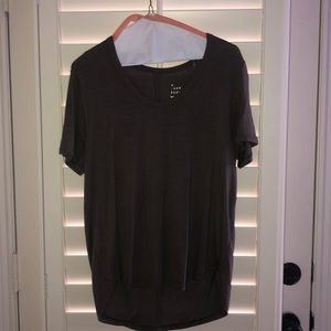 plain army green top